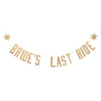 Paper Bachelorette Party Banner - Bride’s Last Ride, BagMYGift