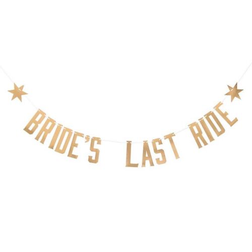 Paper Bachelorette Party Banner - Bride’s Last Ride, BagMYGift