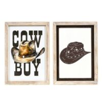 10x14 Reversible Frame Sign - Cowboy, BagMYGift