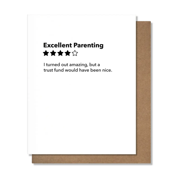 Excellent Parenting - Parent Card, BagMYGift