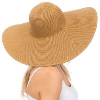 Solid Heavy-Weight Wide Floppy Beach Sun Hat, BagMYGift
