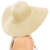 Solid Heavy-Weight Wide Floppy Beach Sun Hat, BagMYGift