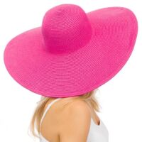 Solid Heavy-Weight Wide Floppy Beach Sun Hat, BagMYGift