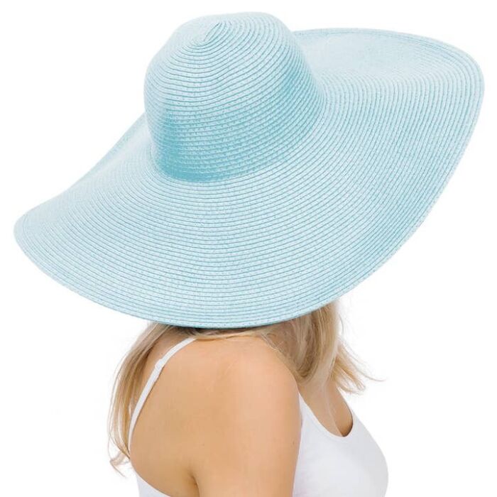 Solid Heavy-Weight Wide Floppy Beach Sun Hat, BagMYGift