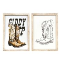 9x13 Reversible Wood Frame Sign - Giddy, BagMYGift