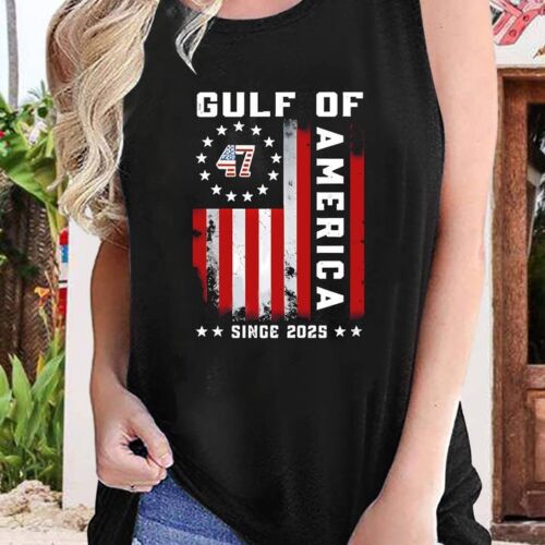 USA Flag Gulf of America 2025 Graphic Tank Top, BagMYGift