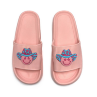 Quick Dry Pool Slide Sandals-Western Happy Face-Pk, BagMYGift