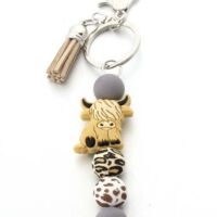 Highland Western Cow Beads Key Accessories, BagMYGift