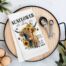 Highland Cow Sunflower Farm Flour Sack Tea Towel, BagMYGift