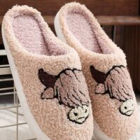 Western Bull Knit Plush Slippers, BagMYGift