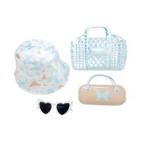 Kids Sunglasses with Hat and Case Basket Set - Butterfly