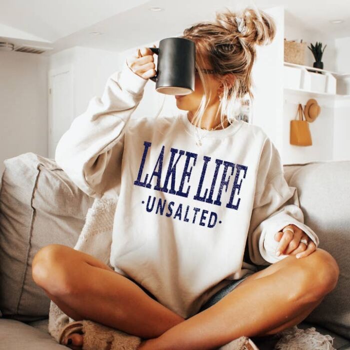 Lake Life Unsalted Sweatshirt, BagMYGift