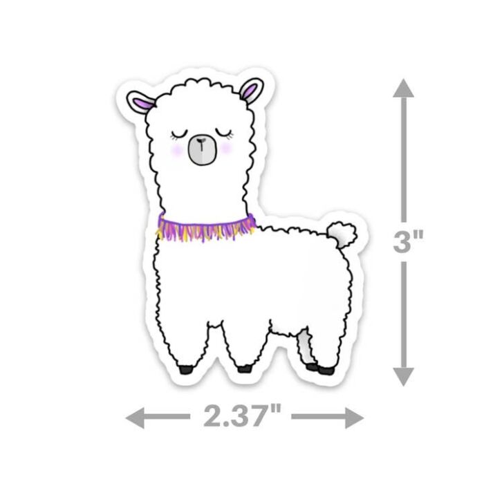 Llama - Sticker, BagMYGift