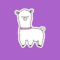 Llama - Sticker, BagMYGift