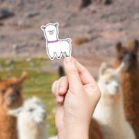 Llama - Sticker, BagMYGift