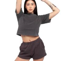 Pairs Well with Champagne® Garment Dye Crop Tee, BagMYGift