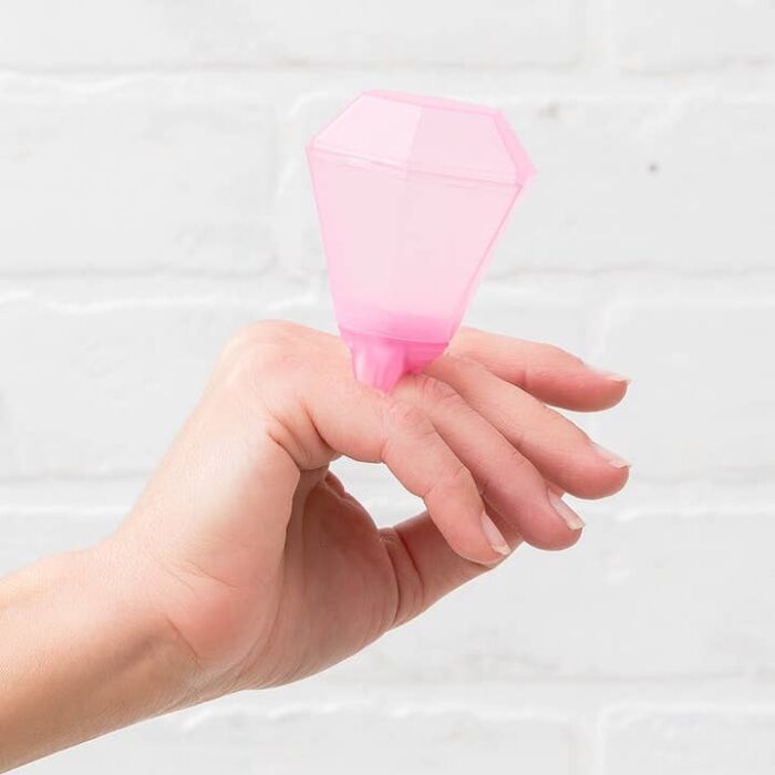 Light Up LED Diamond Ring Shot Glass - Pink, BagMYGift