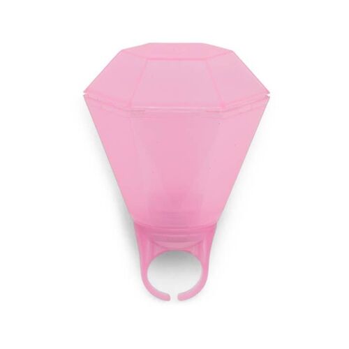Light Up LED Diamond Ring Shot Glass - Pink, BagMYGift