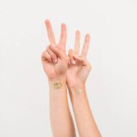Gold Bachelorette Party Temporary Tattoos - Bridal Squad