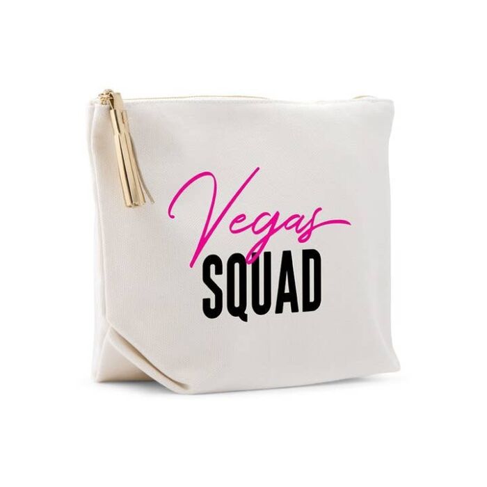 Large Canvas Makeup Bag - Vegas Squad, BagMYGift