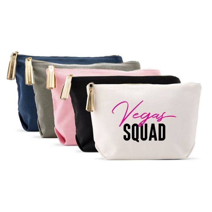 Large Canvas Makeup Bag - Vegas Squad, BagMYGift