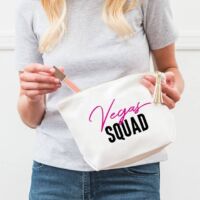 Large Canvas Makeup Bag - Vegas Squad, BagMYGift