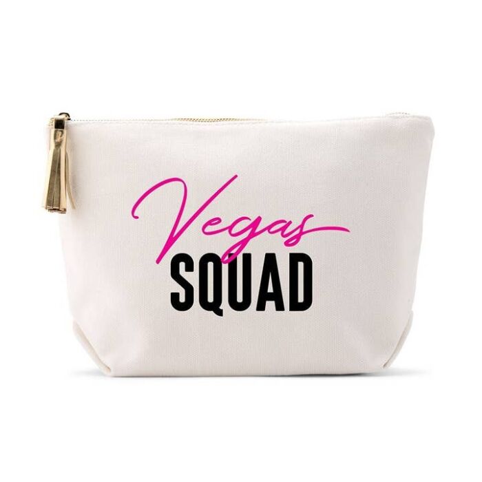Large Canvas Makeup Bag - Vegas Squad, BagMYGift