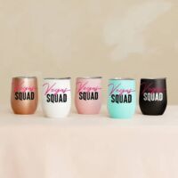 12 oz. Stemless Travel Tumbler - Vegas Squad, BagMYGift