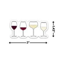 Wine Glasses - Sticker, BagMYGift