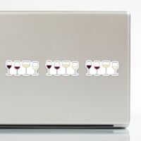 Wine Glasses - Sticker, BagMYGift