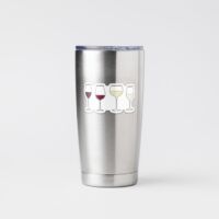 Wine Glasses - Sticker, BagMYGift