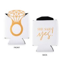 Neoprene Foam Drink Holder - She Said Yes, BagMYGift