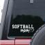 Softball Mom vinyl decal, White Window Sticker, BagMYGift