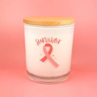 Survivor- Breast Cancer Soy Candle, BagMYGift