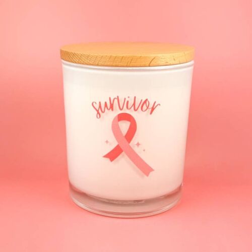 Survivor- Breast Cancer Soy Candle, BagMYGift