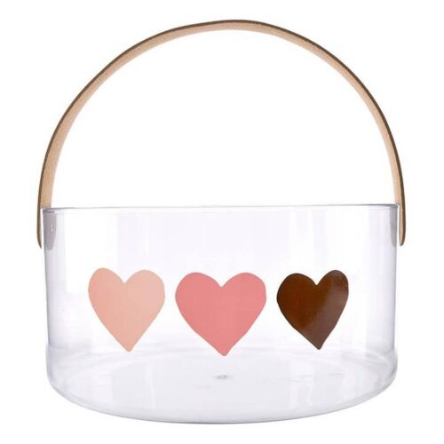 Acrylic Bucket - Hearts, BagMYGift