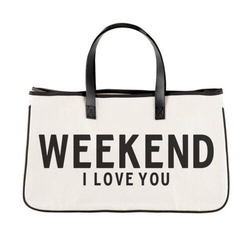 Canvas Tote - Weekend I Love You, BagMYGift