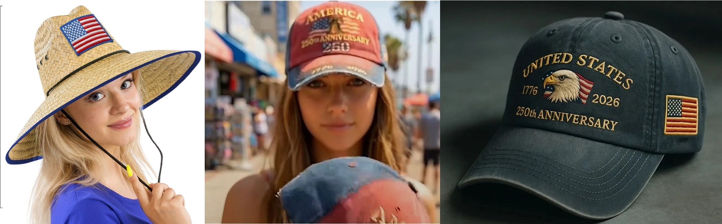 250th Anniversary Embroidered Baseball Cap % , BagMYGift