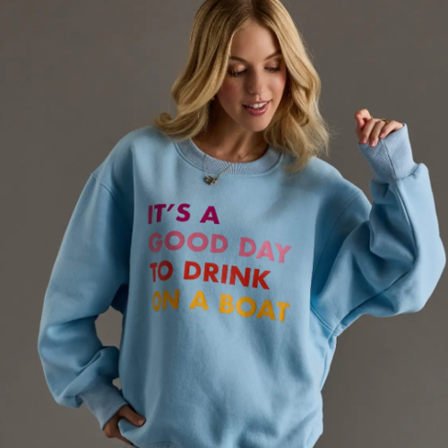 "It's a Good Day to Drink On A Boat" Sweatshirt, BagMYGift