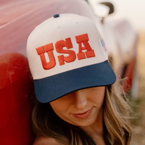 USA Red Trucker Hat , BagMYGift