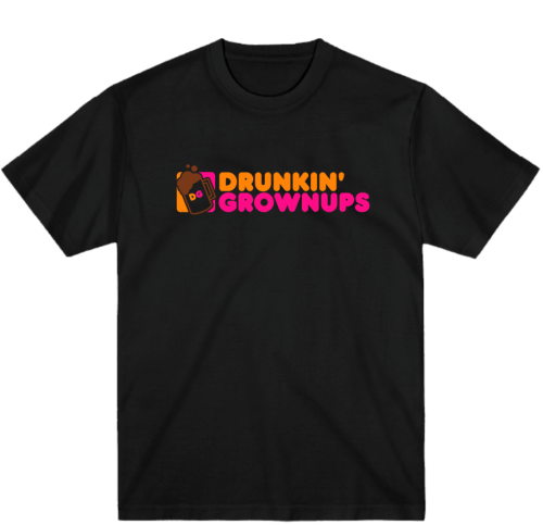 Drunkin' Grownups Unisex Softstyle T-Shirt, BagMYGift