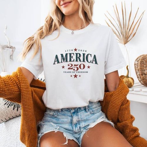America 250 Years of Freedom Tee, BagMYGift