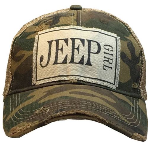 Jeep Girl Distressed Trucker Cap, BagMYGift