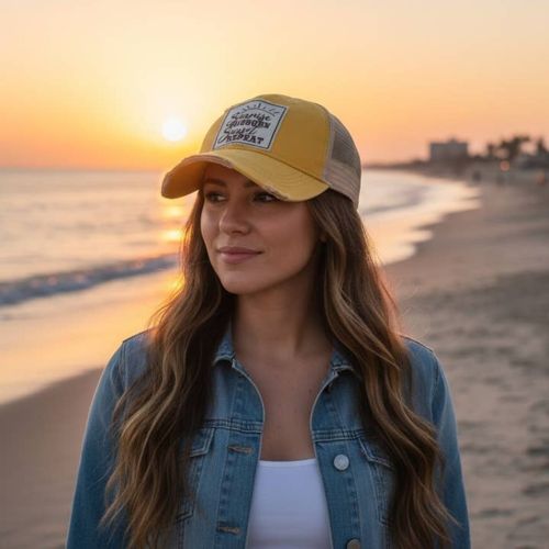 Sunrise Sunburn Sunset Repeat Trucker Hat, BagMYGift